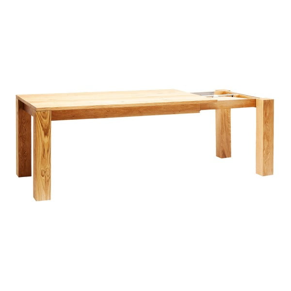 Rozkládací jedálenský stôl z dubového dreva Kare Design Ceena, 240 x 90 cm
