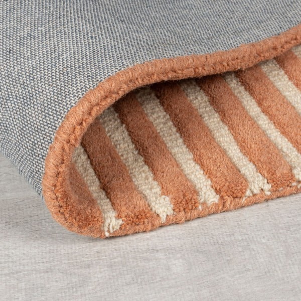 Ručne tkaný vlnený koberec v terakotovej farbe 200x290 cm Lozenge Terracotta – Flair Rugs-image-3