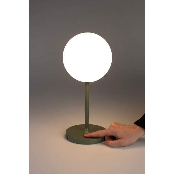 Zelená stmievateľná stolová lampa (výška 33 cm) Hub – White Label-image-2