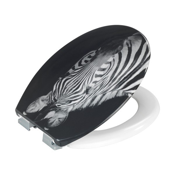 Záchodová doska s automatickým zatváraním 37,5 x 45 cm Zebra - Allstar-image-2