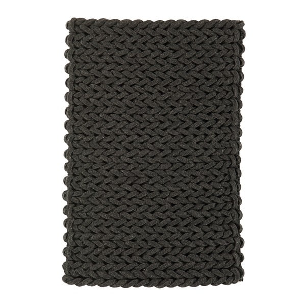 Vlnený koberec Helix Charcoal, 160x230 cm
