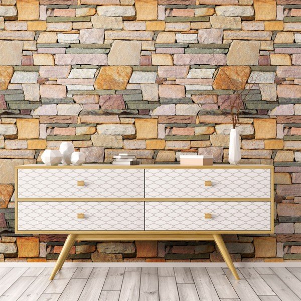 Nástenná samolepka Ambiance Wall Materials Stones from The Esterel, 40 × 40 cm-image-3