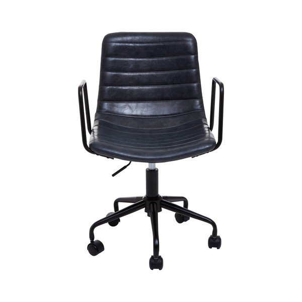 Tmavosivá kancelárska stolička z imitácie kože Forbes – Premier Housewares-image-2