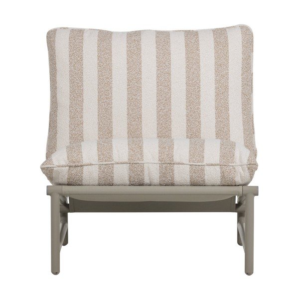 Béžové kovové/polstrované záhradné kreslo Elvo – WOOOD-image-2