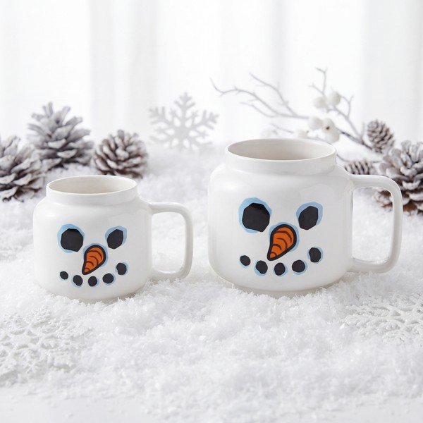 Biely keramický detský hrnček na latte 255 ml Snowman – LEGO®-image-3