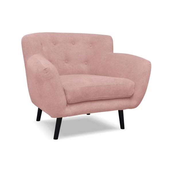 Svetloružové kreslo Cosmopolitan design Hampstead-image-3