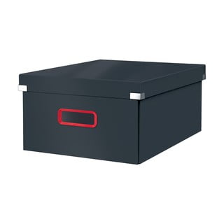 Sivá úložná škatuľa Leitz Cosy Click & Store, dĺžka 48 cm