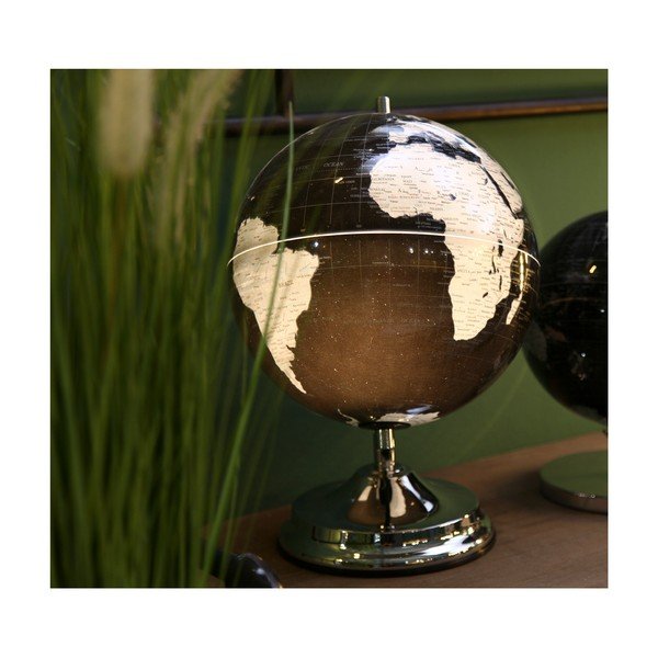 Stolová lampa v tvare glóbusu Mauro Ferretti Globe Silver, ø 25 cm-image-1