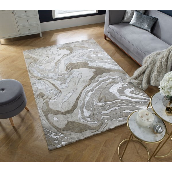 Béžový koberec 240x340 cm Marbled – Flair Rugs-image-1
