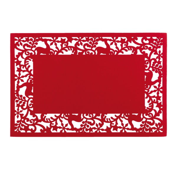 Červené prestieranie Clayre & Eef Christmas Atmosphere, 45 x 30 cm