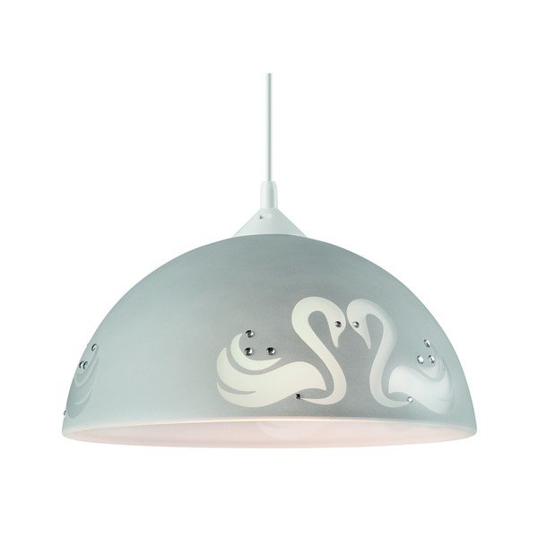 Sivé závesné svietidlo Lamkur Swan-image-1