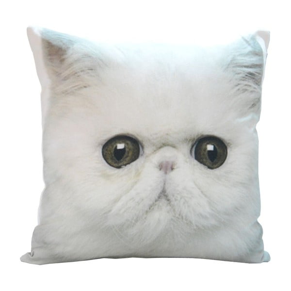 Vankúš White Cat, 45x45 cm