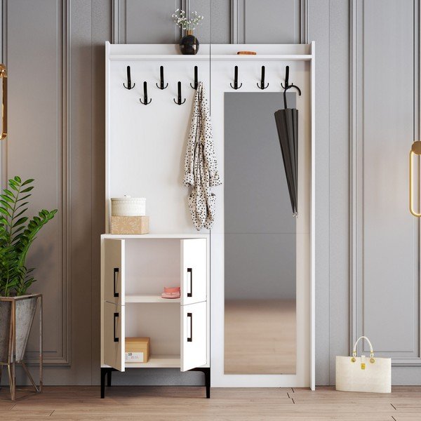 Biela predsieňová zostava Berlin - Kalune Design-image-3