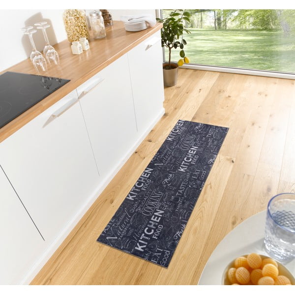 Čierny koberec behúň 50x150 cm Wild Kitchen Board – Hanse Home-image-1