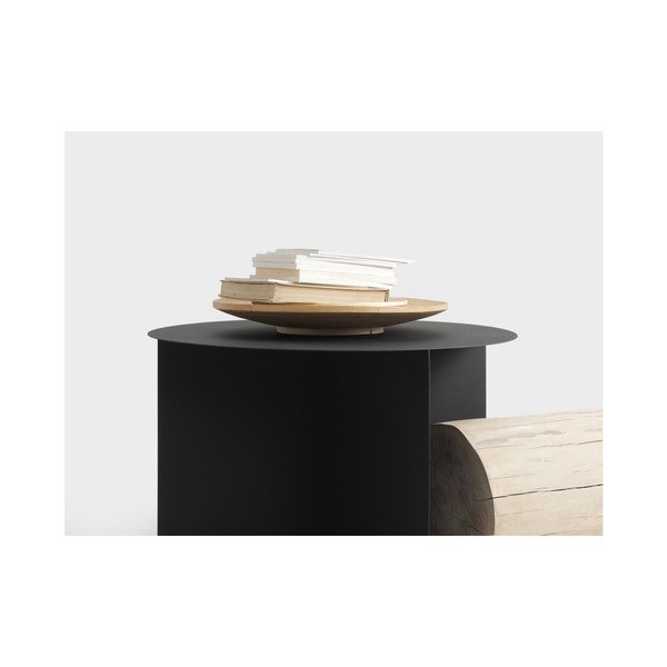 Čierny konferenčný stolík Custom Form Oli, ⌀ 70 cm-image-3