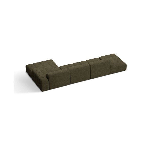 Khaki ženilková rohová pohovka (pravý roh/s leňoškou) Chicago – Cosmopolitan Design-image-2