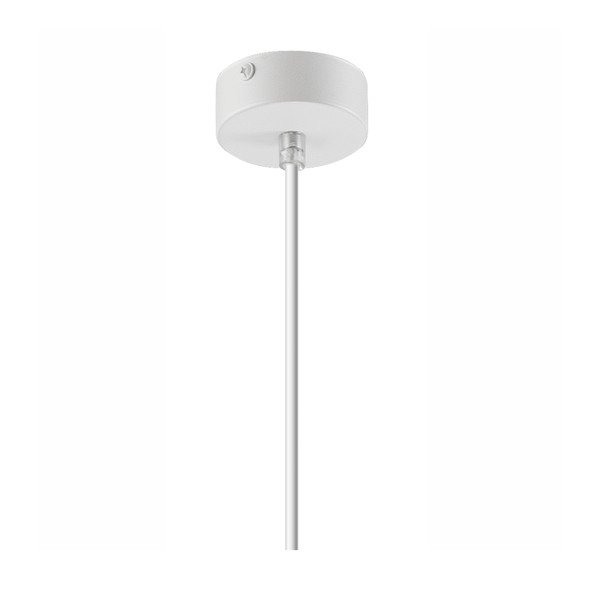 Biele závesné svietidlo s textilným tienidlom ø 15 cm Enrico – LAMKUR-image-4