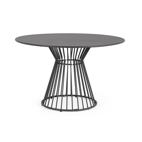 Oceľový okrúhly záhradný jedálenský stôl ø 120 cm Austin – Bizzotto