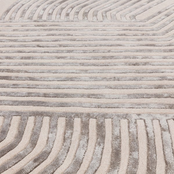 Krémovobiely ručne tkaný koberec s prímesou vlny 160x230 cm Matrix – Asiatic Carpets-image-3