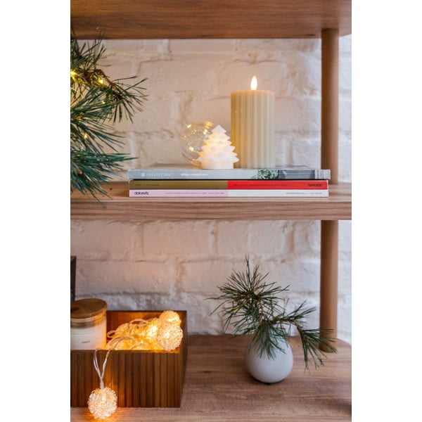 Biela vianočná svetelná dekorácia 4 ks ø 6,5 cm Carla – Sirius-image-3