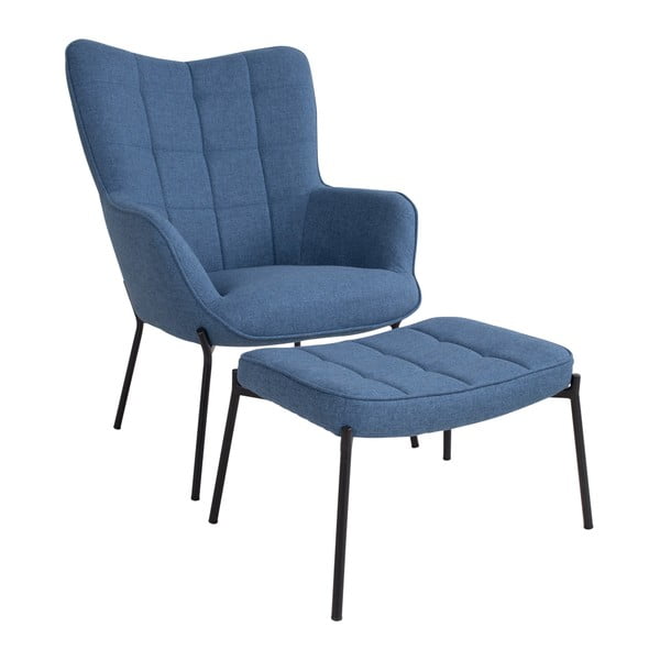 Modré kreslo House Nordic Glasgow-image-4