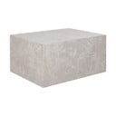 Béžový konferenčný stolík v dekore mramoru 60x80 cm Prague – House Nordic