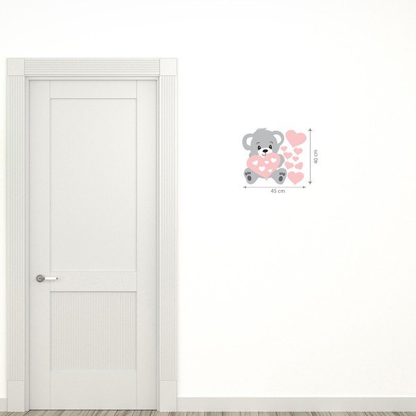 Nástenná samolepka Ambiance Teddy Rose-image-1