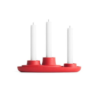 Červený svietnik EMKO Aye Aye Three Candles