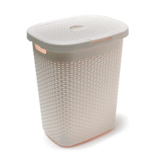 Krémovobiely kôš na bielizeň Addis Rattan Hamper Calico