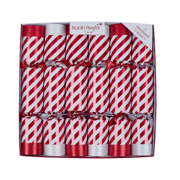 Vianočné crackery v súprave 6 ks Candy Cane – Robin Reed