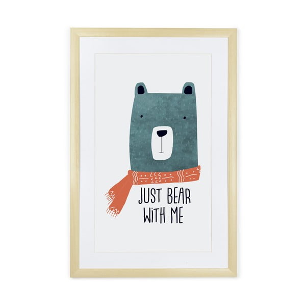 Obraz Tanuki Just Bear with Me, 60 × 40 cm