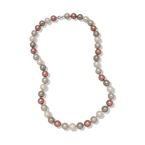 Ružovosivý perlový náhrdelník Nova Pearls Copenhagen Mara de Vida Only Me, 60 cm