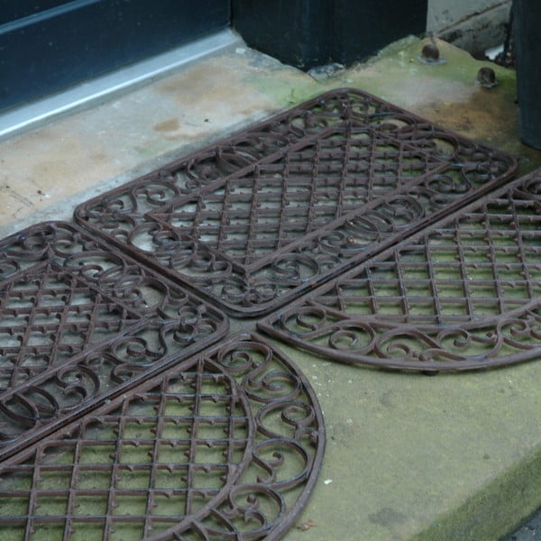 Liatinová rohožka Esschert Design Picnic, šírka 67,5 cm-image-1