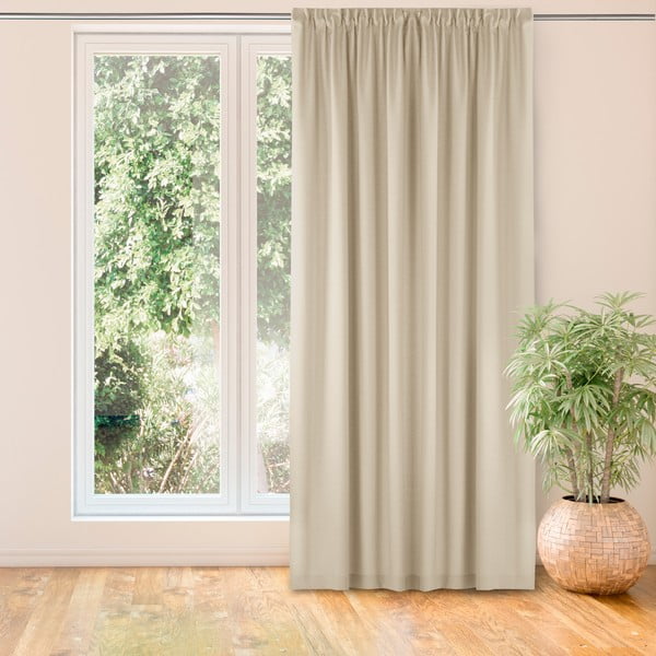 Krémový záves 220x300 cm Carmena - Homede-image-1