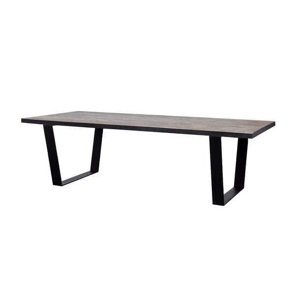 Čierny jedálenský stôl Canett Watou, 76 × 110 cm