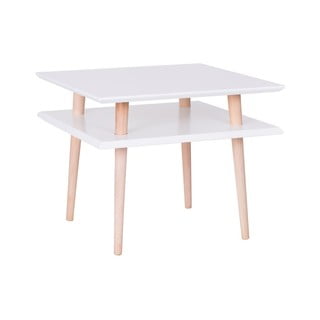 Biely konferenčný stolík Ragaba Square, 55 × 55 cm