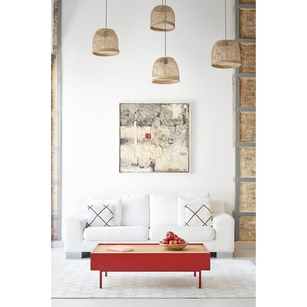 Tmavočervený konferenčný stolík Teulat Arista-image-1