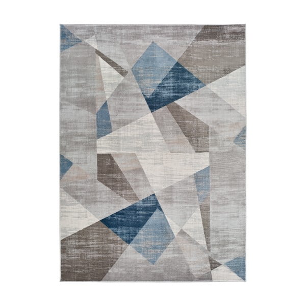 Sivo-modrý koberec Universal Babek Geo, 133 x 195 cm