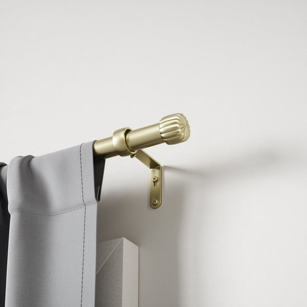 Oceľová roztiahnuteľná garniža v zlatej farbe 91 - 168 cm Cleo – Umbra-image-2