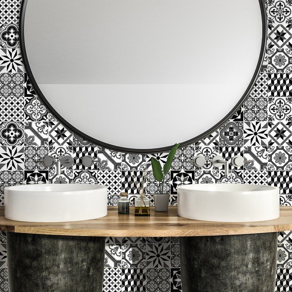 Súprava 24 samolepiek na stenu Ambiance Chikito, 10 x 10 cm-image-3