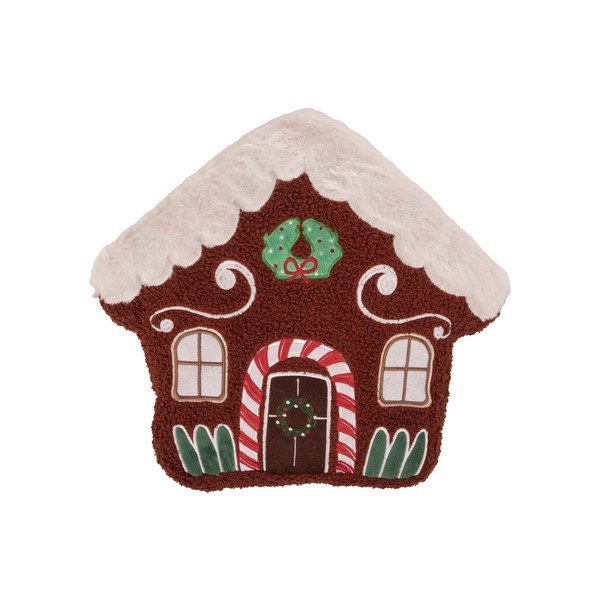 Dekoračný vankúš s vianočným motívom z materiálu bouclé 38x35 cm House – Tiseco Home Studio