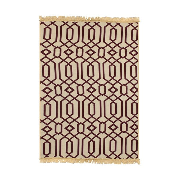 Vínovočervený koberec Ya Rugs Kenar, 80 × 150 cm