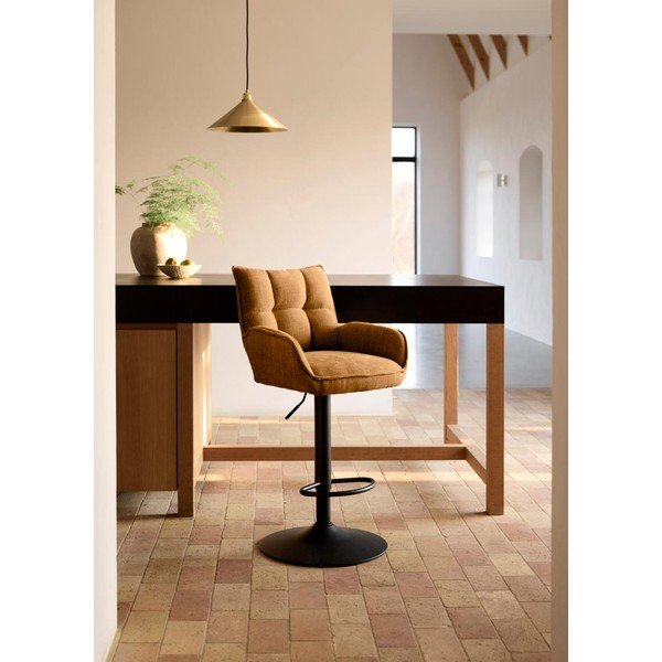 Oranžové barové stoličky s nastaviteľnou výškou v súprave 2 ks Marilla – Unique Furniture-image-1