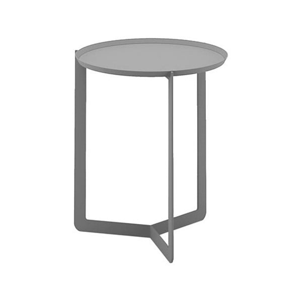 Svetlosivý príručný stolík MEME Design Round, Ø 40 cm