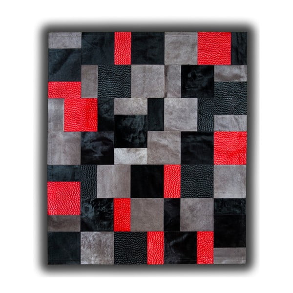 Koberec z pravej kože Pipsa Acid Rivoli, 150 × 210 cm