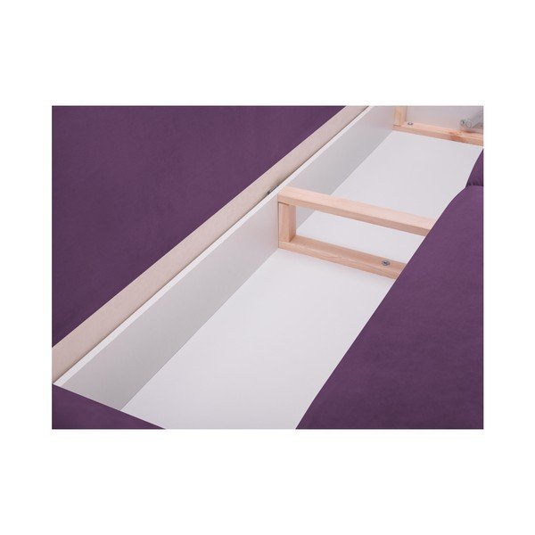Fialová trojmiestna rozkladacia pohovka s úložným priestorom Mazzini Sofas Peony-image-3