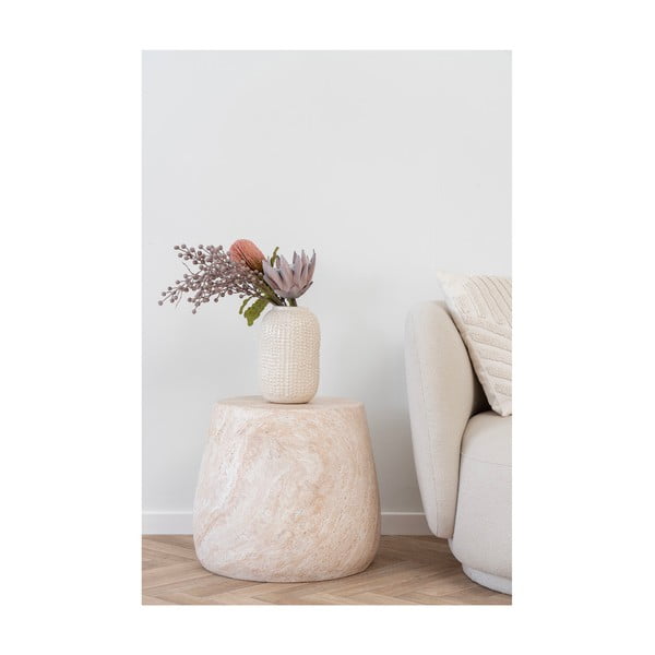 Kamenný okrúhly záhradný stolík ø 47,5 cm Bonn – House Nordic-image-3