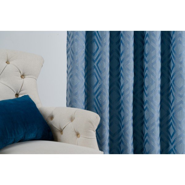 Modrý záves 140x245 cm Giuseppe – Mendola Fabrics-image-3
