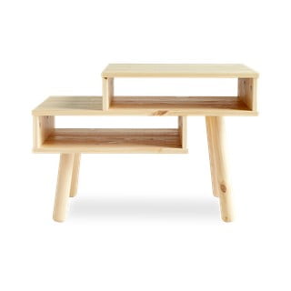 Konferenčný stolík z borovicového dreva v prírodnej farbe Karup Design Haku