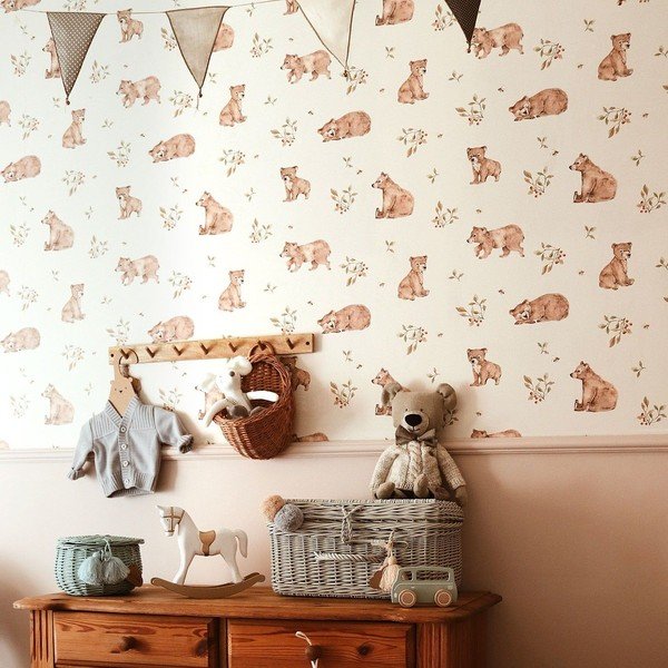 Detská tapeta 50x280 cm Little Bears - Dekornik-image-1